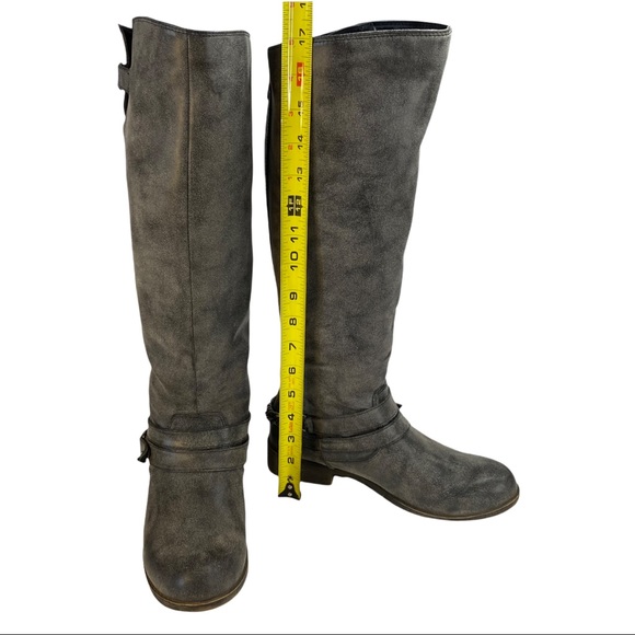 Madden Girl Charcoal Caanyon Boots Knee High - Picture 12 of 14